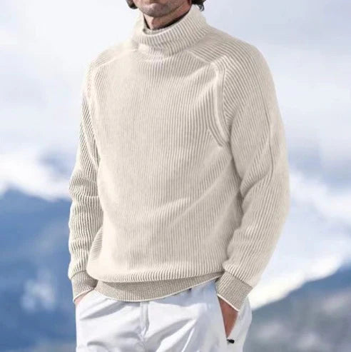 Warm Crew Neck Men's Winter Sweater - Vossary