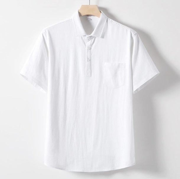 Comfortable Pastel Polo Shirt for Men, Soft Casual Tee