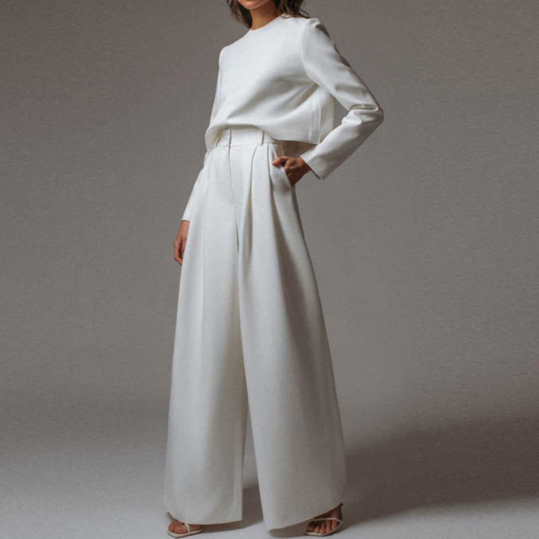 Chic 2 Piece Wide Leg Pants Set