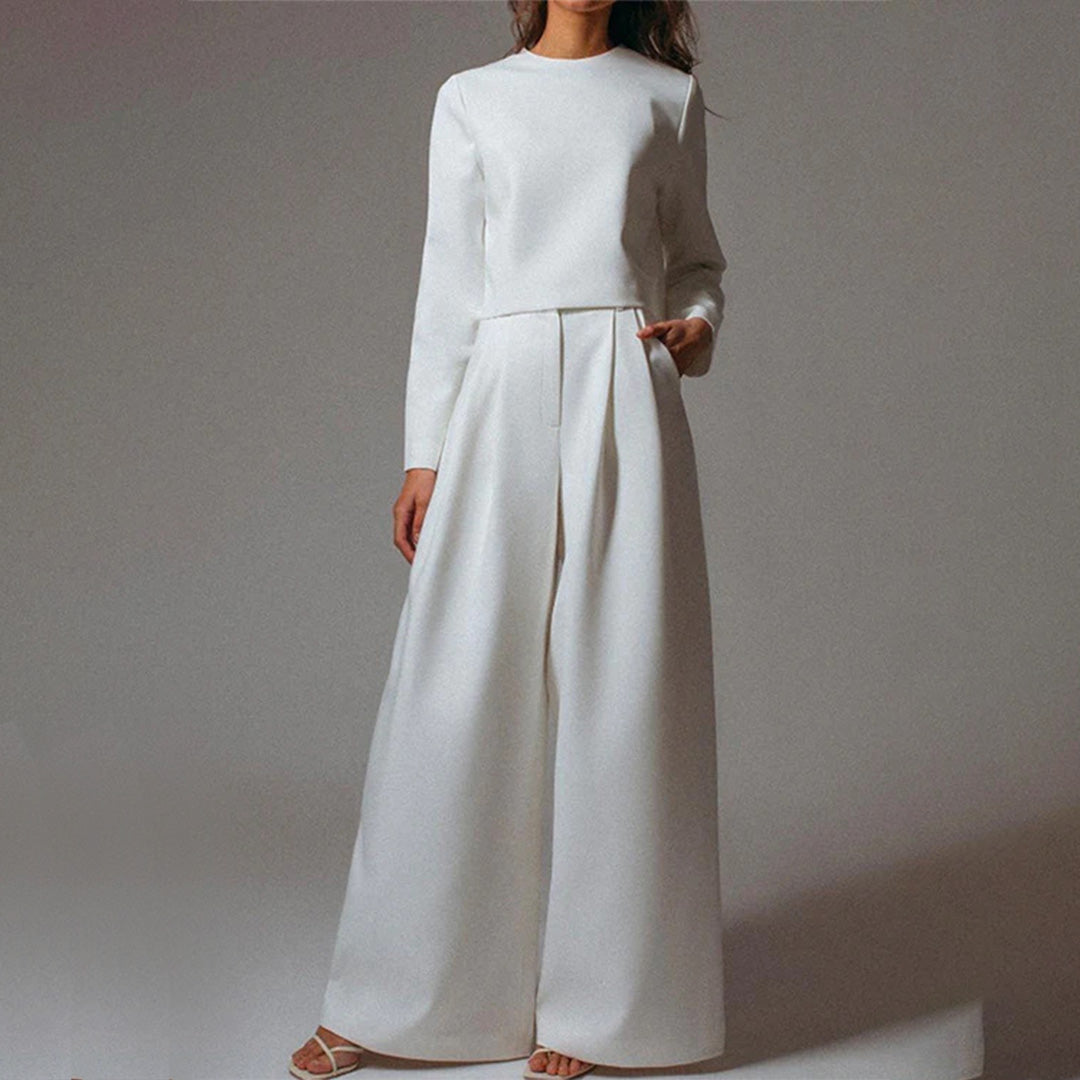 Chic 2 Piece Wide Leg Pants Set