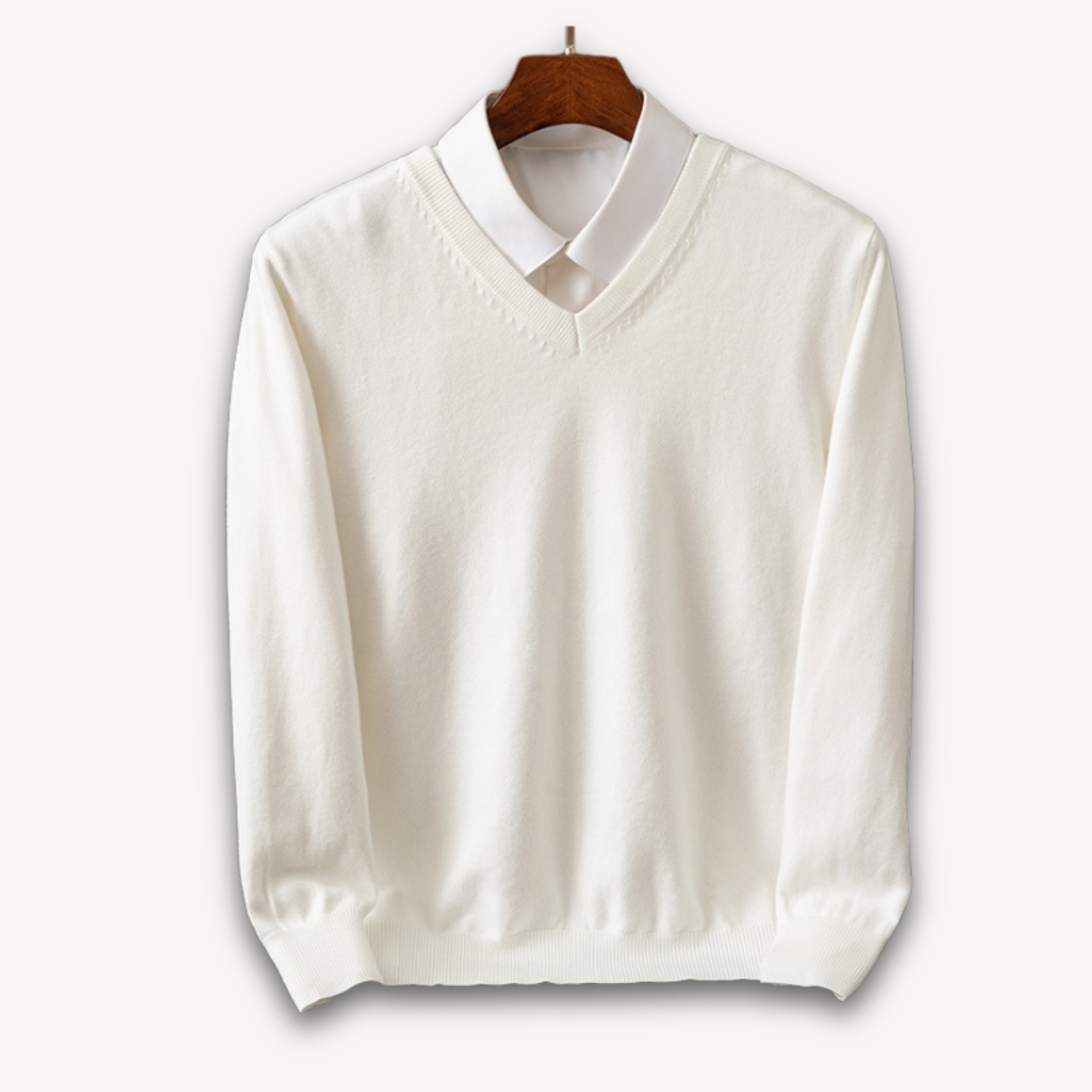 Classic Fit Men's Soft V-Neck Sweater