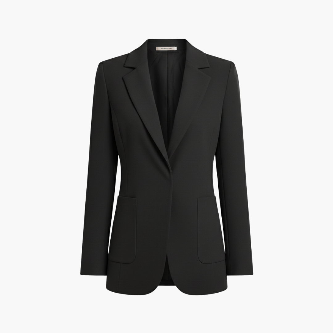 Classic Open Front Long Sleeve Women's Jacket - Vossary
