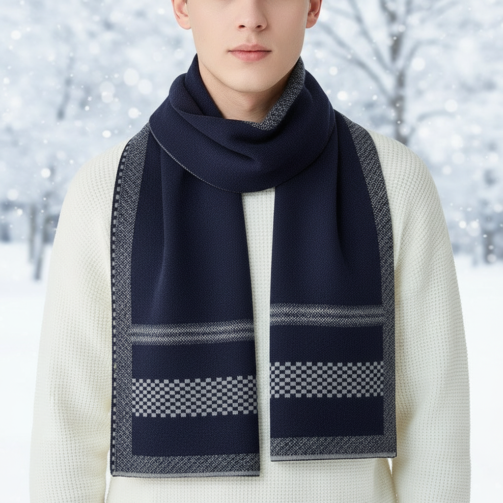 Cozy Mens Winter Scarf - Pexav