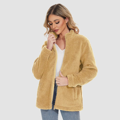 Cozy Women's Fleece Lined Full Zip Jacket