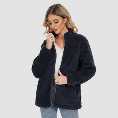 Cozy Women's Fleece Lined Full Zip Jacket