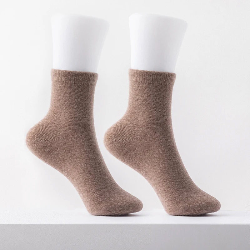 Warm Ankle Socks with Ribbed Tops - EasyApparels