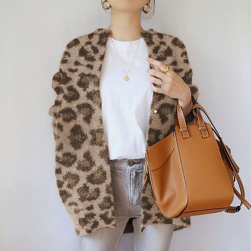 Cozy Open Front Oversized Cardigan