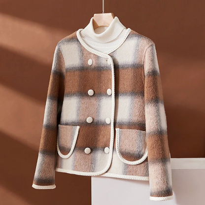 Classic Double Breasted Jacket with Patch Pockets