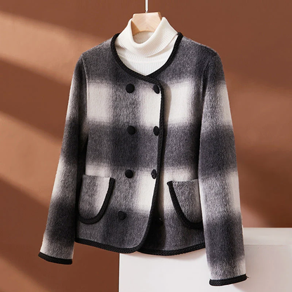 Classic Double Breasted Jacket with Patch Pockets