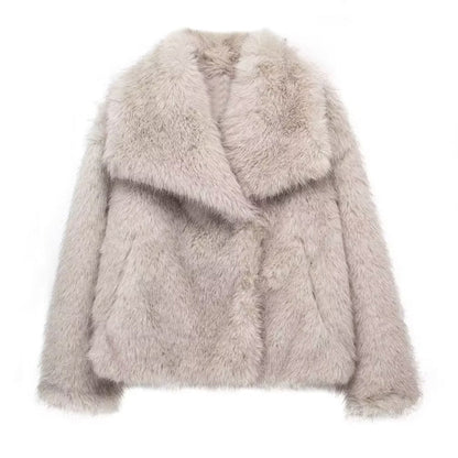 Soft Fur Lined Casual Fit Winter Coat