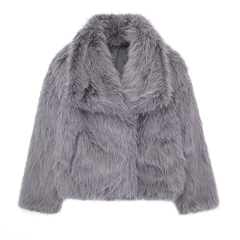 Soft Fur Lined Casual Fit Winter Coat