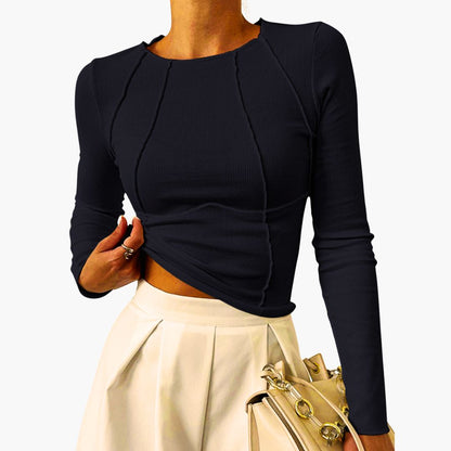Classic Ladies Crew Neckline Top