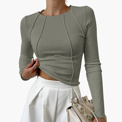 Classic Ladies Crew Neckline Top