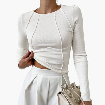 Classic Ladies Crew Neckline Top - Vossary