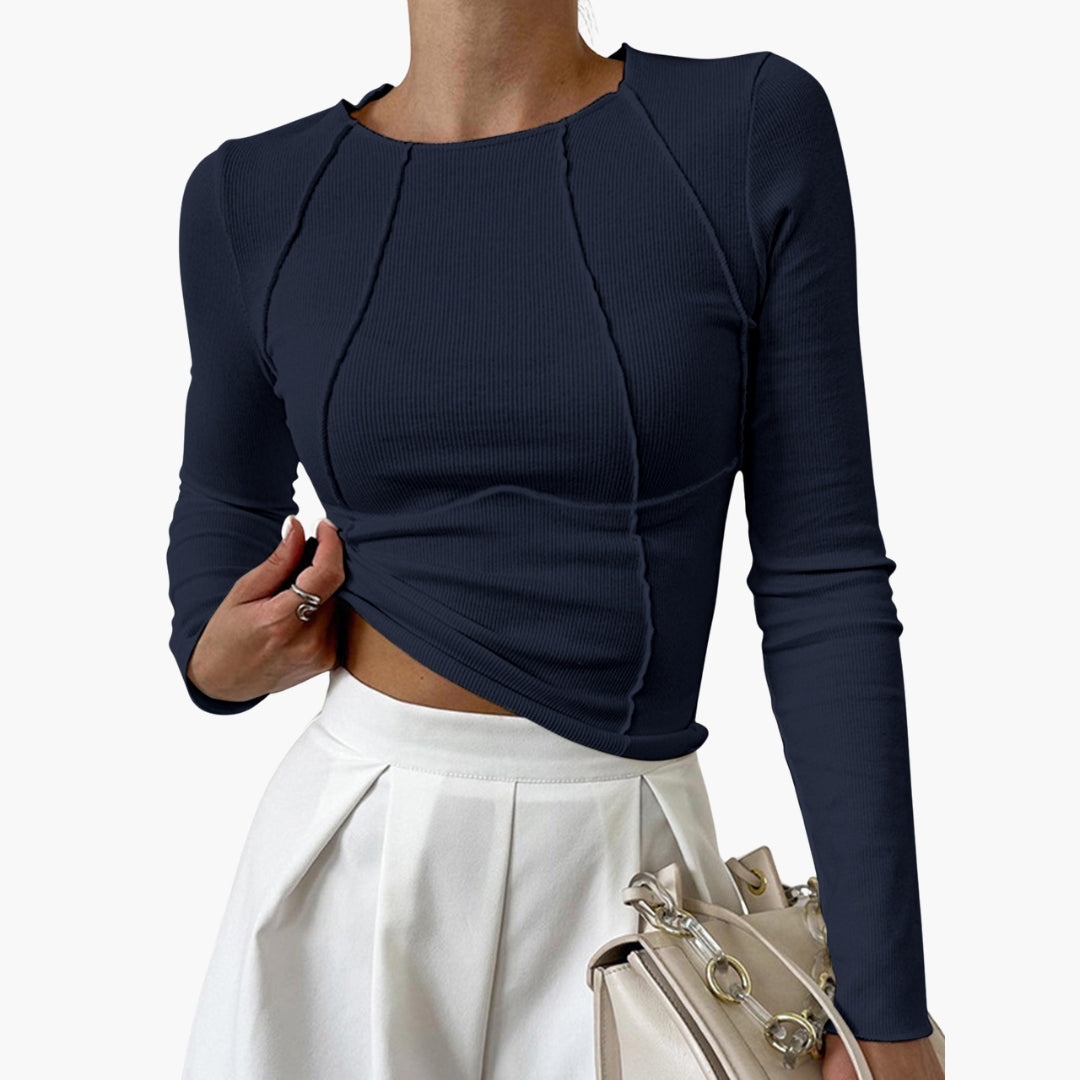Classic Ladies Crew Neckline Top
