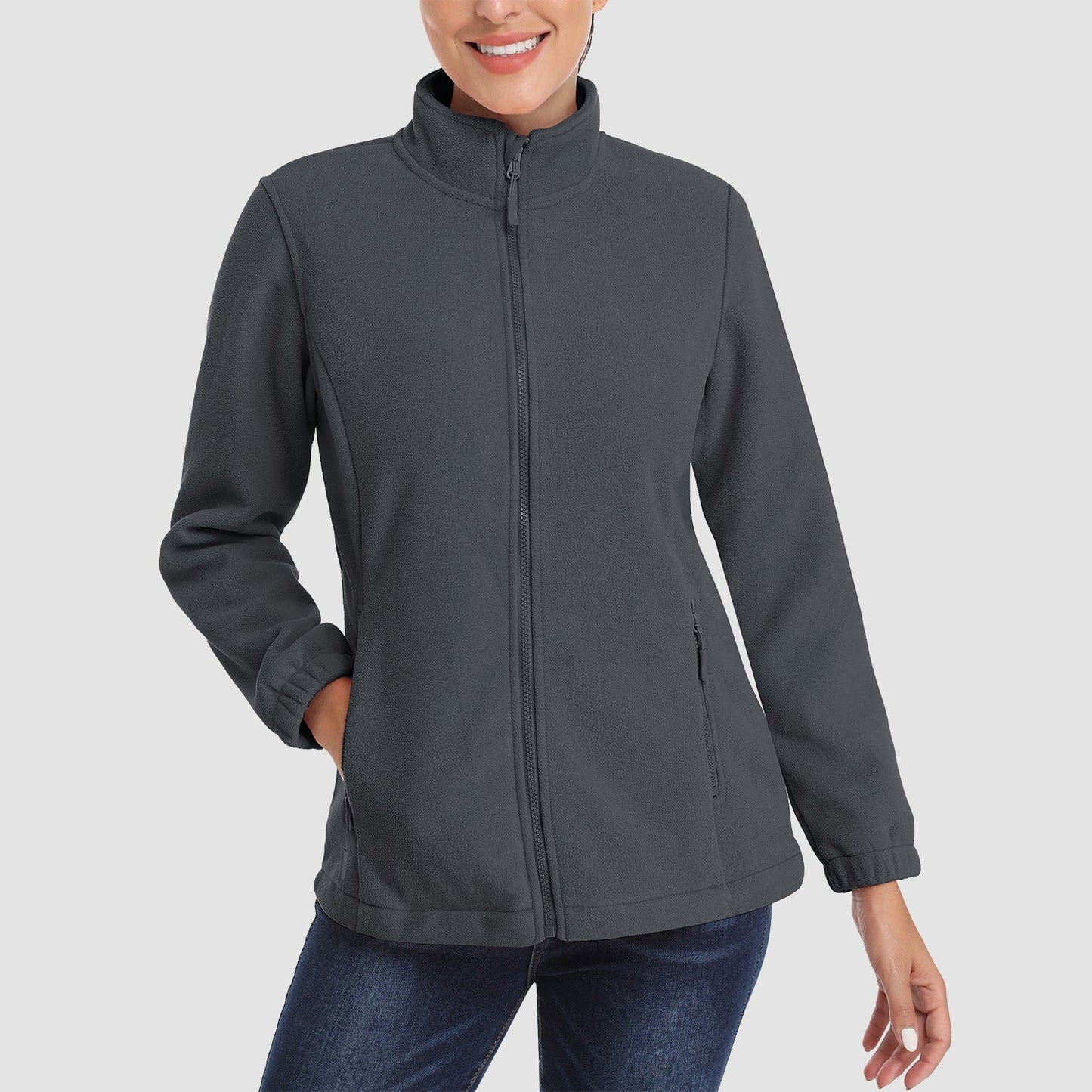 Women's Plush Fleece Hooded Jacket
