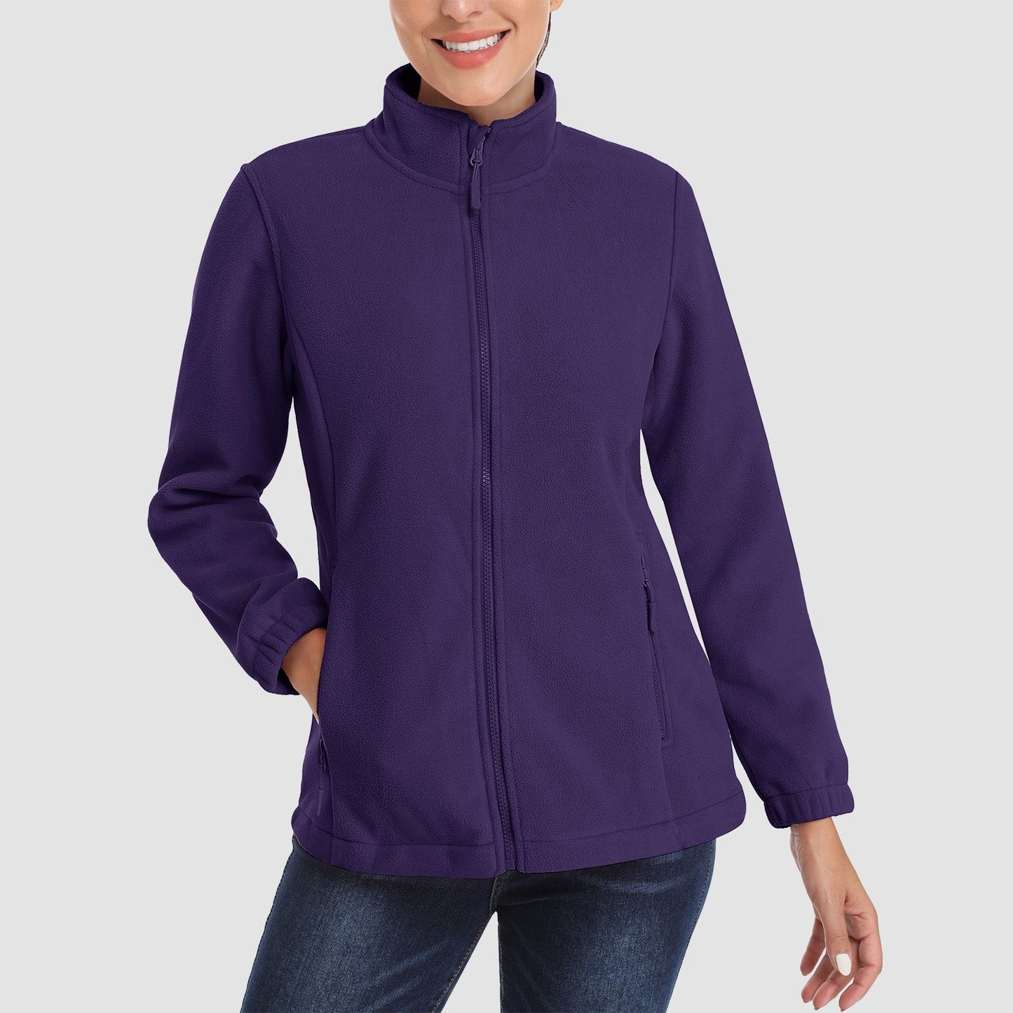 Women's Plush Fleece Hooded Jacket
