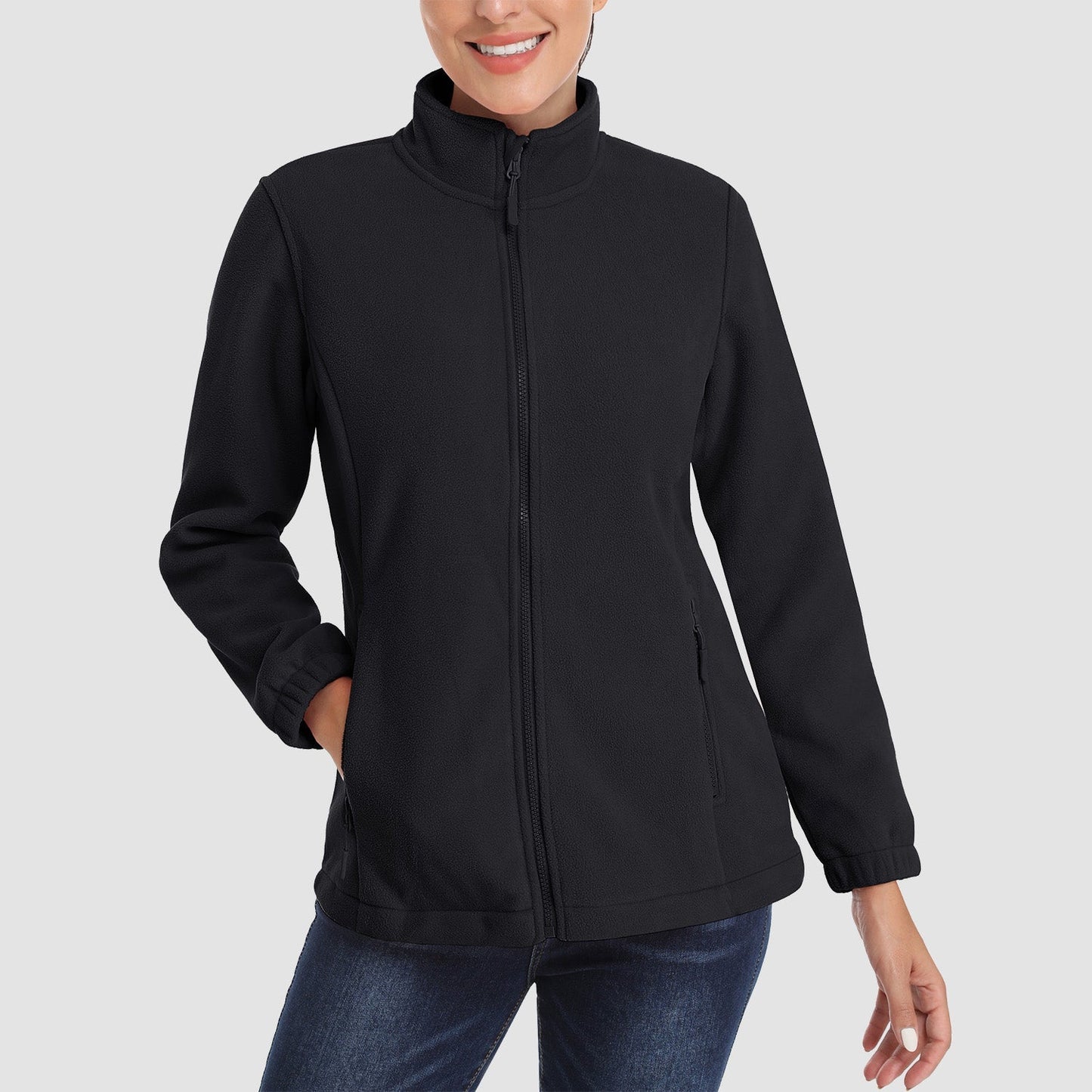 Women's Plush Fleece Hooded Jacket