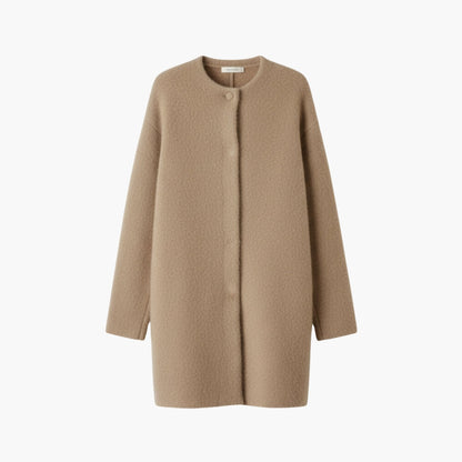 Ladies Open Front Snap Button Sweater - Vossary