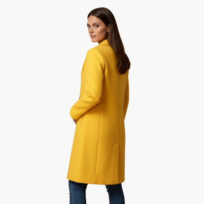 Ladies Classic Double Breasted Long Coat