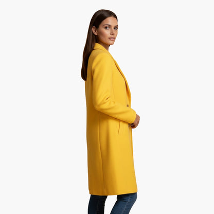 Ladies Classic Double Breasted Long Coat