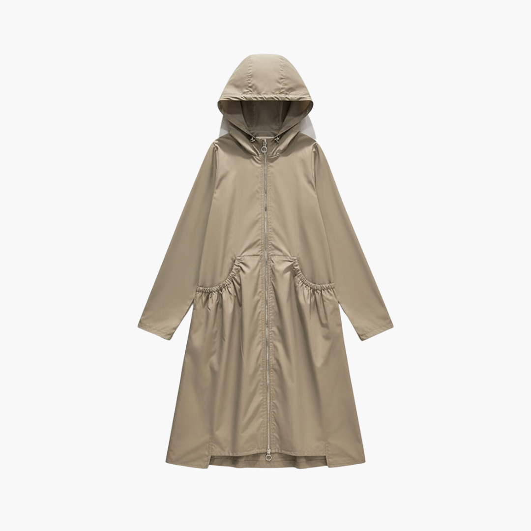 Ladies Water Resistant Parka Jacket with Zip - Vossary