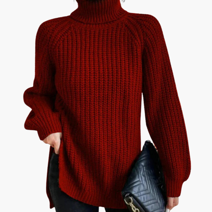 Cozy Oversized Turtleneck Long Sleeve Sweater