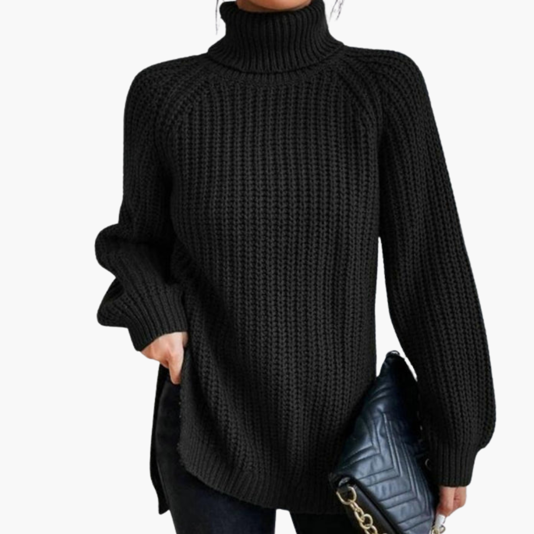Cozy Oversized Turtleneck Long Sleeve Sweater