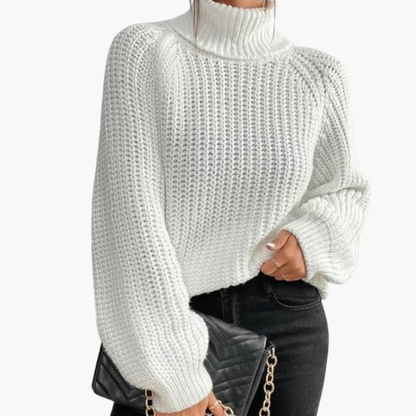 Cozy Oversized Turtleneck Long Sleeve Sweater