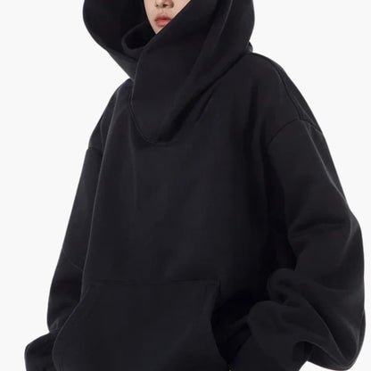 Women's Loose Fit Hoodie with Front Pocket Design