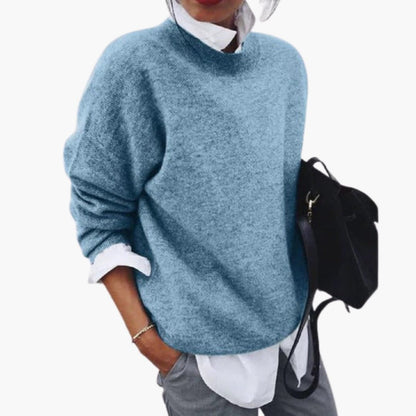 Classic Fit Women's Long Sleeve Crew Neck Sweater