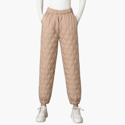 Comfortable Women's Quilted Jogger Pants
