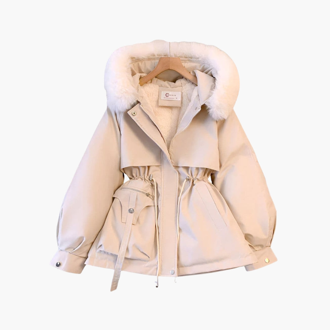 Ladies' Waterproof Red Jacket with Hood - Vossary