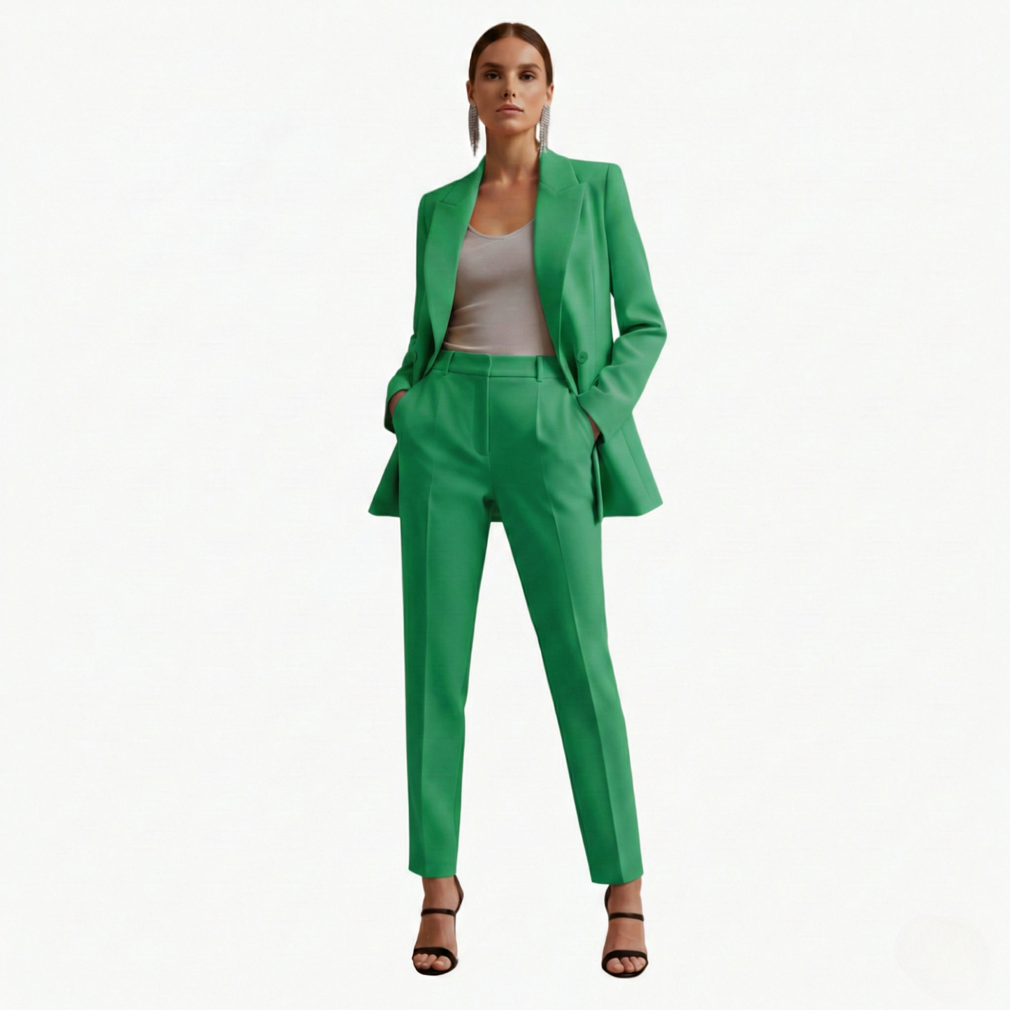 Ladies Business Jacket and Pant Set