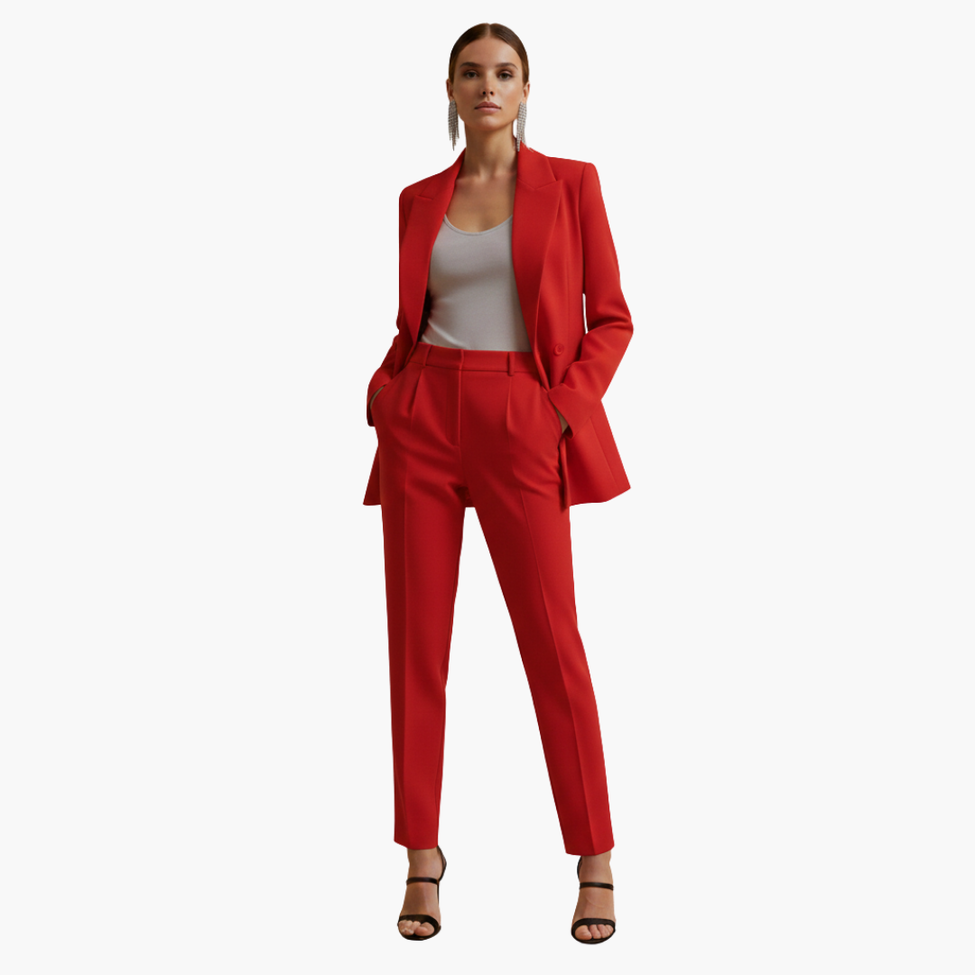 Ladies Business Jacket and Pant Set