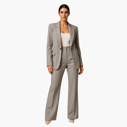 Classic 2 Piece Pantsuit with Jacket and Trousers