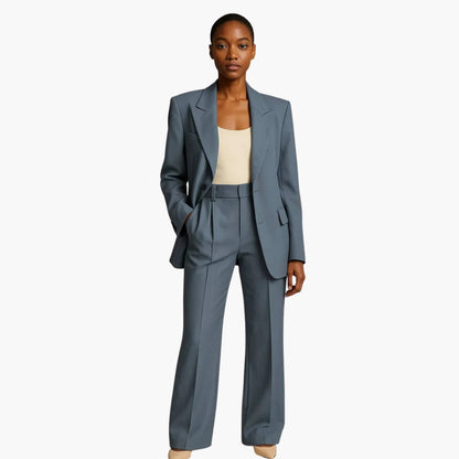 Classic 2 Piece Pantsuit with Jacket and Trousers