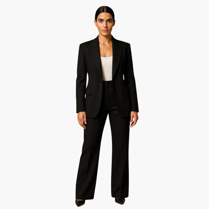 Classic 2 Piece Pantsuit with Jacket and Trousers