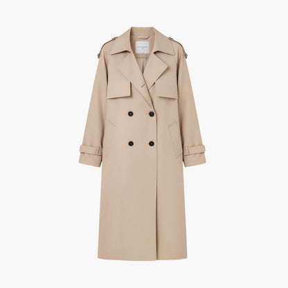 Classic Double Breasted Ladies Coat - Vossary