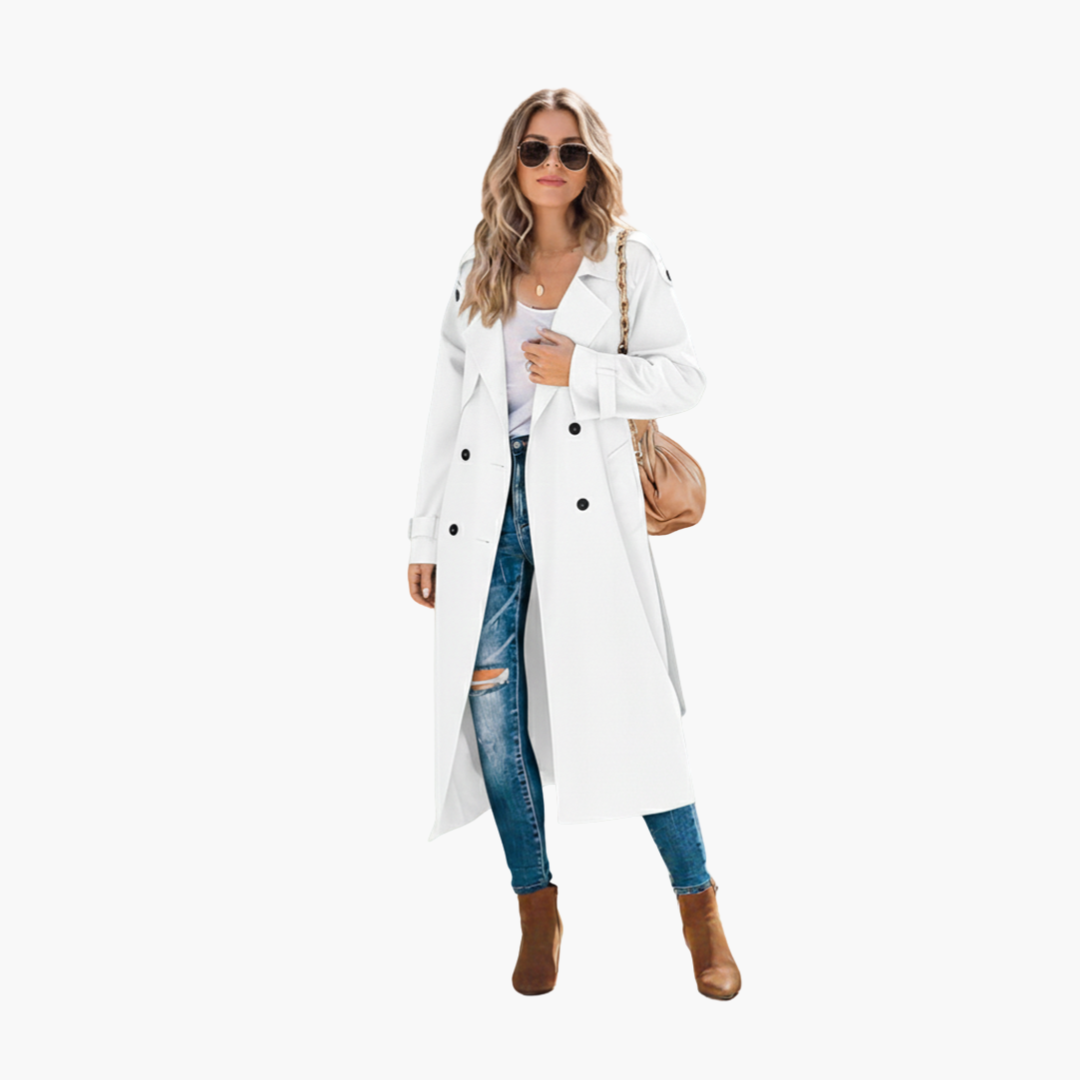 Classic Double Breasted Ladies Coat