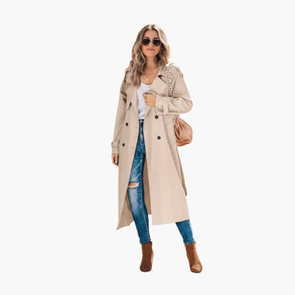 Classic Double Breasted Ladies Coat