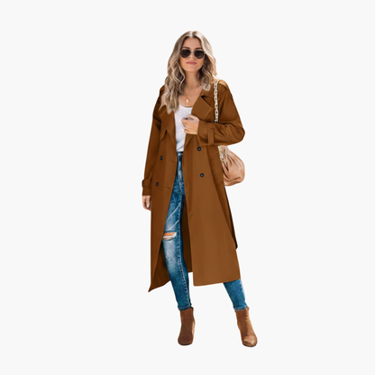 Classic Double Breasted Ladies Coat