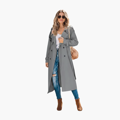 Classic Double Breasted Ladies Coat