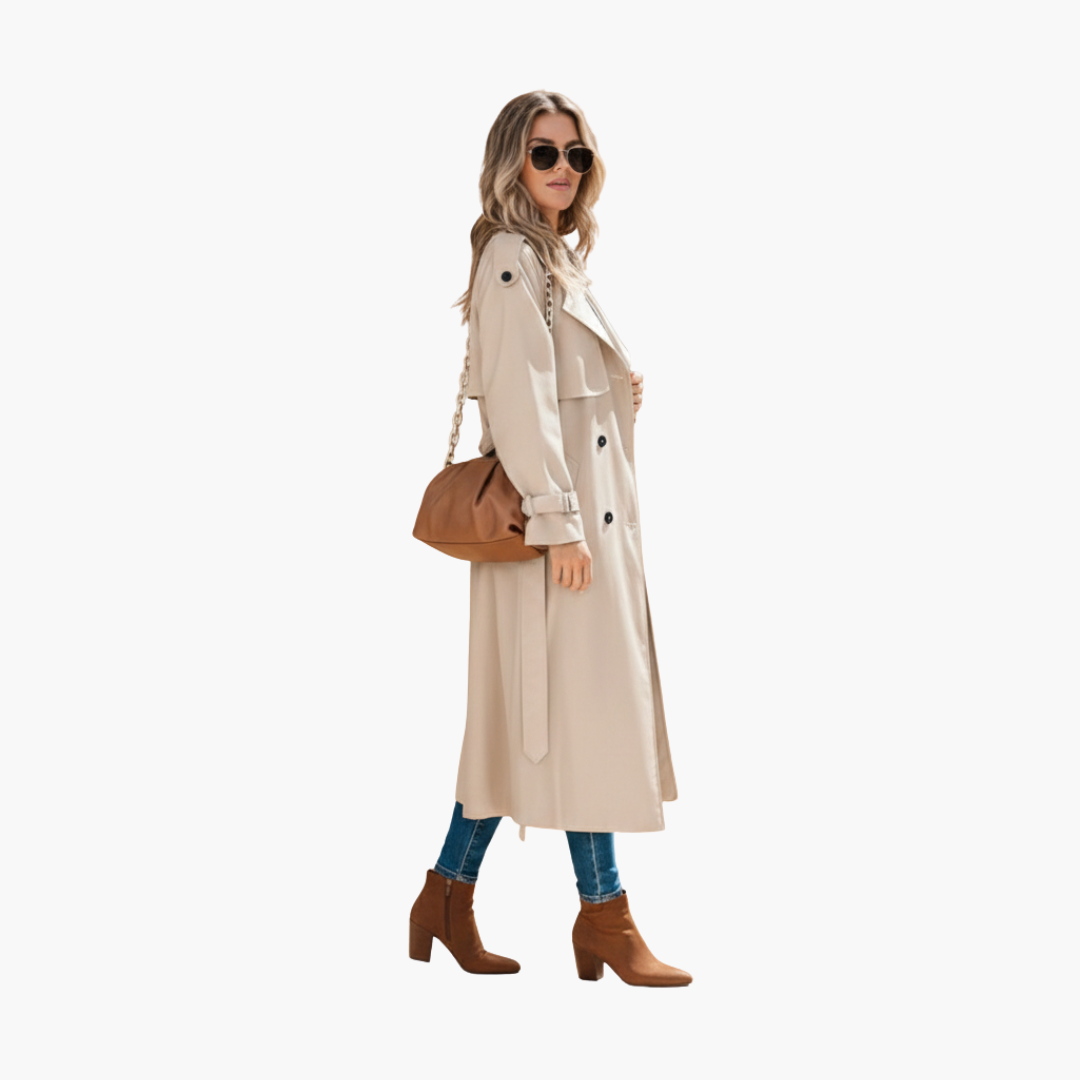 Classic Double Breasted Ladies Coat