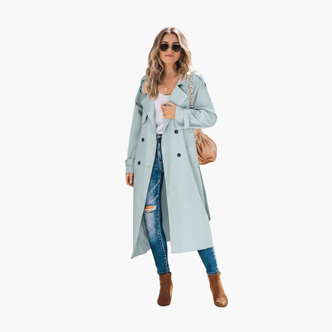 Classic Double Breasted Ladies Coat