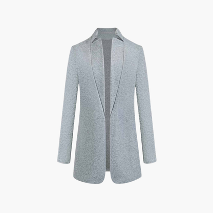 Ladies Classic Long Coat with Pockets - Vossary