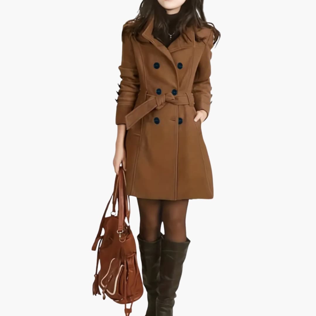 Ladies Classic Waterproof Coat with Pockets