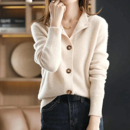 Soft Women's Open Front Cashmere Sweater