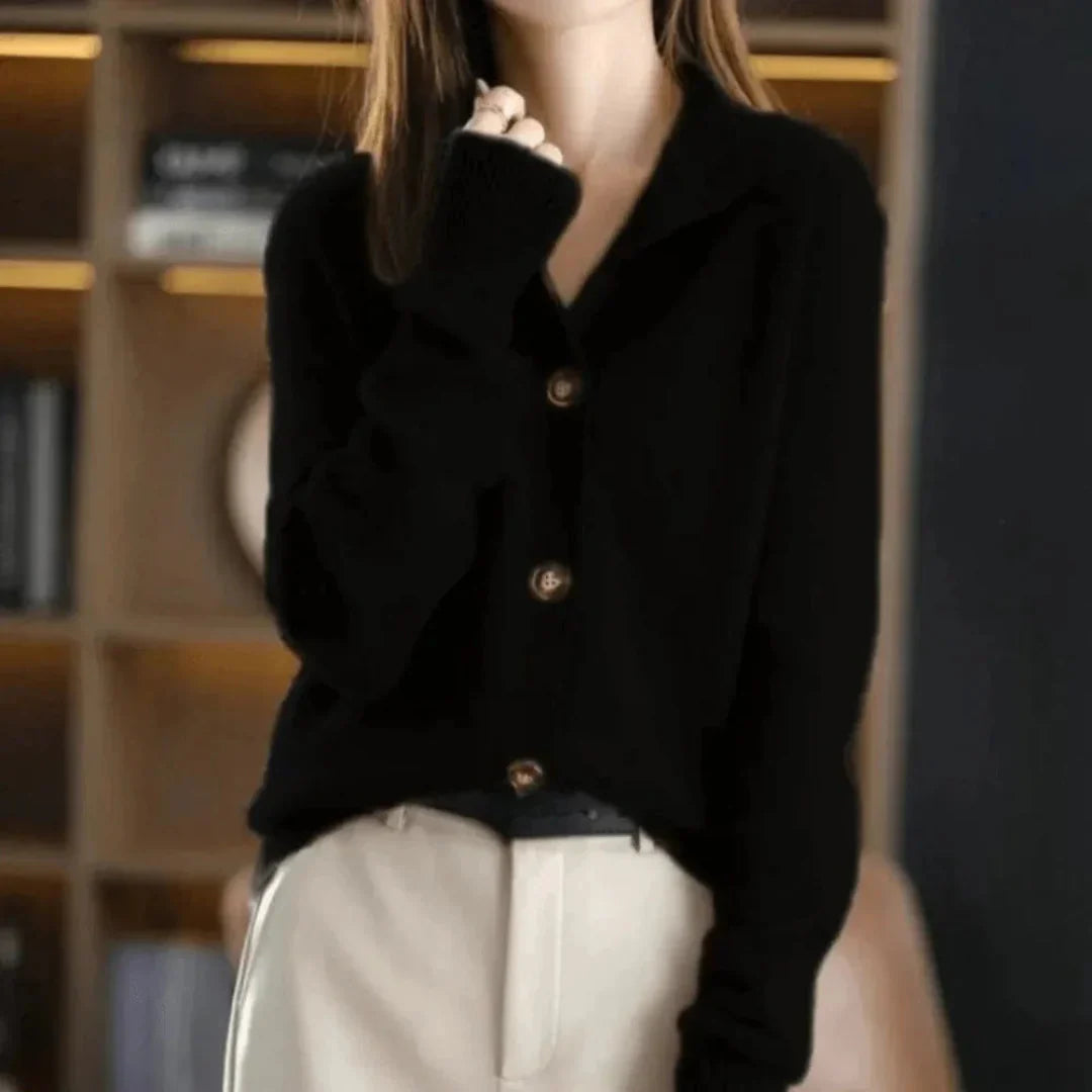 Soft Women's Open Front Cashmere Sweater