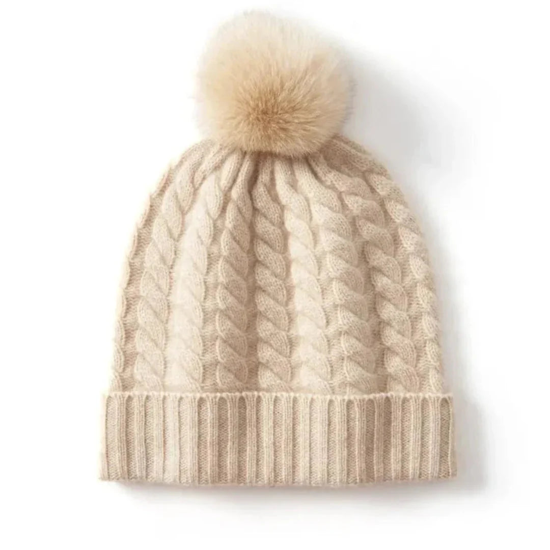 Soft Women's Cable Knit Wool Hat - EasyApparels